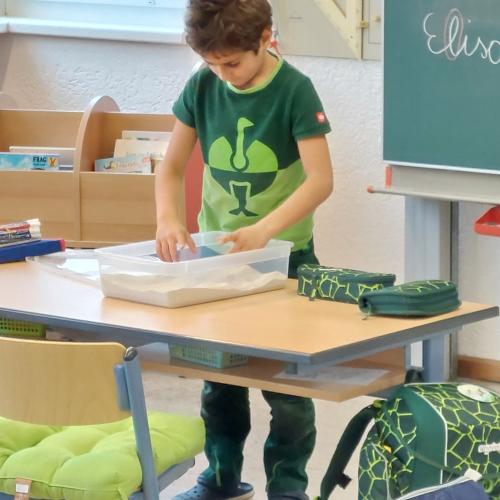 Lernen mit dem Stationsbetrieb – 1c Klasse